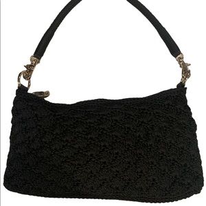The Sak crochet black shoulder bag